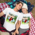 Personalisierte Let's Go Camping Erwachsene T-shirt Kind T-shirt Weihnachten Geburtstag Jahrestag Geschenk für Familie
