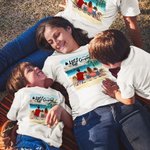 Personalisierte Let Us Go Camping Erwachsenen-T-Shirt und Kind T-shirt Geburtstag Jahrestag Geschenk für Familie Kinder