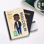 Gepersonaliseerde kleurrijke speciale paspoorthoes met naam Reis Reisaccessoire Verjaardag Kerstcadeau voor vrienden familie