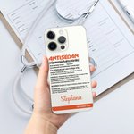 Personligt roligt genomskinligt mobilskal med namn Sjuksköterskeveckan Födelsedagspresent för sjuksköterska Läkare Medicinsk personal