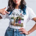 Personalized Life Is Better Around The Campfire Adult T-shirt and Kid T-shirt Christmas Anniversary Gift for Family Couple
