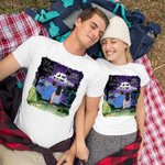 Personalized Night Making Memories One Campsite Adult T-shirt and Kid T-shirt Christmas Gift Birthday Gift Anniversary Gift for Family