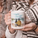 Personalised Life Is Better with a Dog/Dogs White and Colour Inside Ceramic Mug with Name 11oz and 15 oz Gift for Dog Lovers