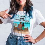 Personalisierte Camping Partner für das Leben Erwachsene Kind T-shirt Weihnachten Jahrestag Geschenk für Familie