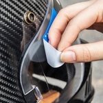 Personalisierter Motorradhelm-Visier Aufkleber mit Namen Flagge Nummer 2er Set Geschenk für Motorradfahrer Racer Motortsport-Liebhaber