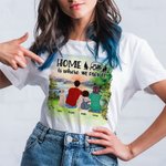 Personalizzato Home Is Where We Park It Adulto Kid T-shirt Natale Compleanno Anniversario Regalo per la famiglia