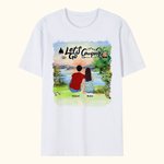 Personalisierte Let's Go Camping Erwachsene T-shirt Kind T-shirt Weihnachten Geburtstag Jahrestag Geschenk für Familie