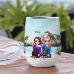 Personalisierte Sie sind meine Person Bestie See trinken Wein Tumbler Freundschaft Geschenk mit Isolierung Wirkung
