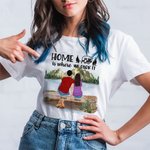 Personalized Home Is Where We Park It Adult T-shirt and Kid T-shirt Christmas  Anniversary Gift for Family Couple