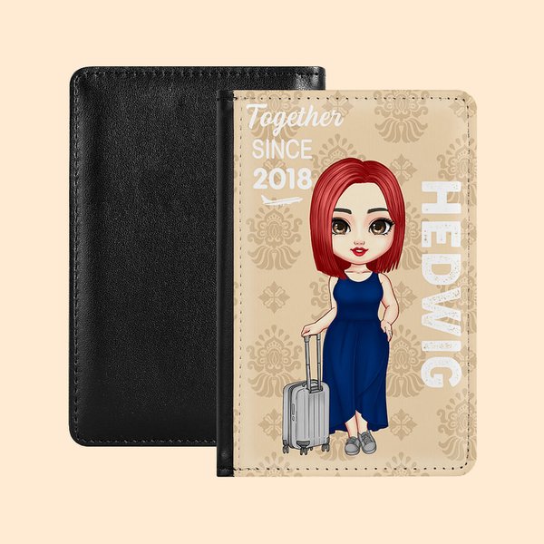 Personalised Portable Special Passport Cover with Name Birthday Gift for Travel Lover Business Traveller