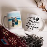 Personalised Forever in My Heart 11oz 15oz Ceramic Mug with Name Gift for Dog Lovers