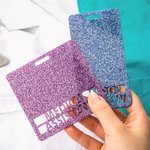 Personalised Double Lines Glitter ID Badge Buddy And Badge Reel Nurse Week Thank You Gift for Nurse Doctor Medical Staff