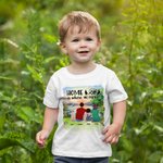 Personalizzato Home Is Where We Park It Adulto Kid T-shirt Natale Compleanno Anniversario Regalo per la famiglia