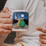 Henkilökohtainen elämä on parempaa koirien kanssa Starry Sky valkoinen ja väri sisällä keraaminen muki nimi 11/15 oz lahja koiran ystäville