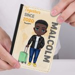 Gepersonaliseerde kleurrijke speciale paspoorthoes met naam Reis Reisaccessoire Verjaardag Kerstcadeau voor vrienden familie