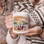 Personalised Life Is Better with Fur Baby/Babies White and Colour Inside Ceramic Mug with Name 11oz 15oz Gift for Dog Lovers