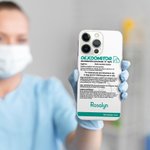 Personligt roligt genomskinligt mobilskal med namn Sjuksköterskeveckan Födelsedagspresent för sjuksköterska Läkare Medicinsk personal