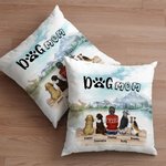 Personalizado Disfrutar del paisaje natural junto con los bebés de peluche Throw Funda de almohada Cumpleaños Regalo de Navidad para los amantes del p