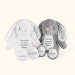 Personalized Cute Bunny Soft Plush Toy In Loving Memory Of Angel Baby Comforter Doll Baby Infant Loss Keepsake Miscarriage Memorial Gift
