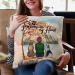 Personalised Forever In My Heart Throw Pillow Cover Birthday Remembrance Gift for Dog Lovers