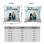 Taie d'oreiller personnalisée Enjoying Seaside Scenery with Furry Babies Cadeau d'anniversaire et de Noël pour les amoureux des chiens