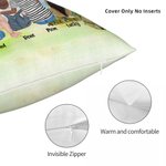 Funda de cojín de acampada familiar personalizada Amanecer La vida es mejor alrededor de la hoguera Regalo de cumpleaños Regalo de San Valentín