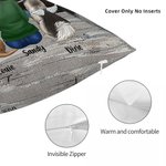 Personalisierte Ich liebe dich zum Mond und zurück Sternenhimmel werfen Kissen Abdeckung Geburtstag Weihnachten Geschenk für Hundeliebhaber