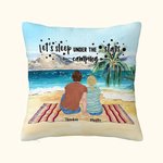 Taie d'oreiller personnalisée Family Beach Camping Let's Sleep Under The Stars Camping Birthday Gift Christmas Gift
