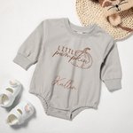 Personalized Little Pumpkin Design Romper with Baby Name Halloween Gift Baby Shower Gift