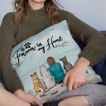 Personalised Angel Puppy Forever In My Heart Throw Pillow Cover Birthday Special Moment Gift for Dog Lovers