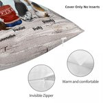 Funda de cojín personalizada Life Is Better With Dogs Regalo de cumpleaños y Navidad para los amantes de los perros