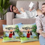 Funda de cojín de acampada familiar personalizada Vamos de acampada Regalo de cumpleaños Regalo de San Valentín para el salón