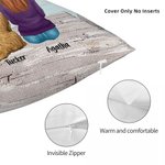 Personalised My Dog Forever In My Heart Throw Pillow Cover Birthday Christmas Gift for Dog Owners