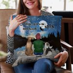 Personalisierte Ich liebe dich zum Mond und zurück Sternenhimmel werfen Kissen Abdeckung Geburtstag Weihnachten Geschenk für Hundeliebhaber