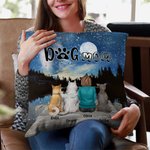 Personalisierte Genießen Sie den Sternenhimmel zusammen mit Hunden werfen Kissen Abdeckung Geburtstag Weihnachten Geschenk für Hundeliebhaber