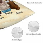 Gepersonaliseerd Life Is Better With A Dog Werpkussenhoes Verjaardag Kerstcadeau voor Hondenliefhebbers