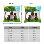 Coussin personnalisé Forever In My Heart Cadeau d'anniversaire pour les propriétaires amoureux des chiens