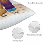 Funda de cojín personalizada Forever In My Heart Regalo de cumpleaños y Navidad para los amantes de los perros