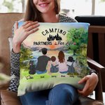 Funda Almohada Personalizada Camping Family Sunrise Camping Partners For Life Valentine's Day Gift Christmas Gift
