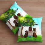 Coussin personnalisé Forever In My Heart Cadeau d'anniversaire pour les propriétaires amoureux des chiens