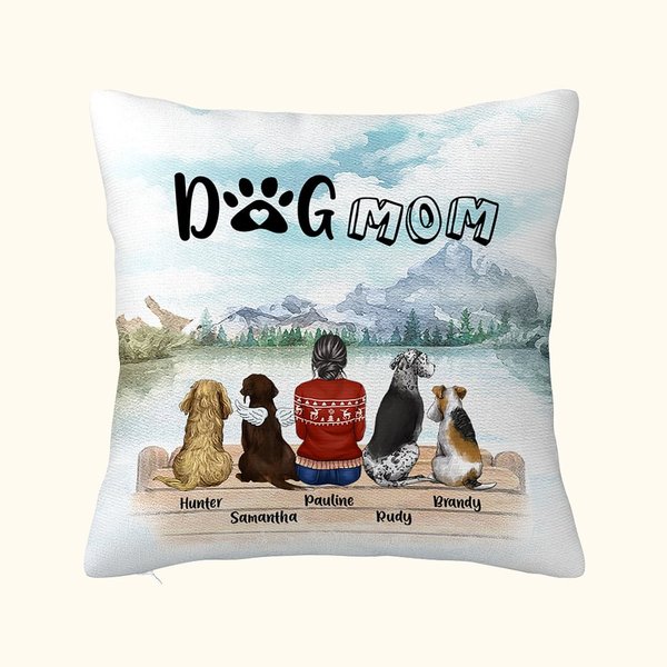 Personalizado Disfrutar del paisaje natural junto con los bebés de peluche Throw Funda de almohada Cumpleaños Regalo de Navidad para los amantes del p