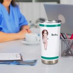 Personalized 20oz Food-grade Stainless Steel Tumbler with Name Christmas Gift Nurse Week Gift