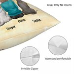 Personalized Cute Dog Forever In My Heart Throw Pillow Cover Birthday Christmas Gift for Dog Lovers