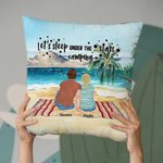 Taie d'oreiller personnalisée Family Beach Camping Let's Sleep Under The Stars Camping Birthday Gift Christmas Gift