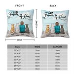 Personalised Angel Puppy Forever In My Heart Throw Pillow Cover Birthday Special Moment Gift for Dog Lovers