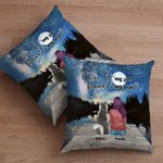 Personalized Once By My Side Forever In My Heart Starry Sky Throw Pillow Cover Birthday Christmas Gift for Dog Lovers
