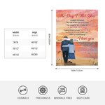 Personalisierte Der Tag, an dem ich dich traf, ich habe denjenigen gefunden, den meine Seele liebt Decke Geschenk des Ehemannes Reise Hochzeitstag