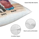 Personalized Life Is Better With Dogs Landscape Throw Pillow Cover Birthday Christmas Gift for Dog Lover