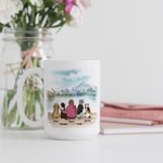 Personalised Dog Mom Dad White and Color Inside 11oz 15oz Ceramic Mug with Name Gift for Dog Lovers