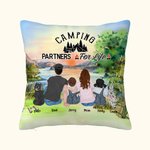 Funda Almohada Personalizada Camping Family Sunrise Camping Partners For Life Valentine's Day Gift Christmas Gift